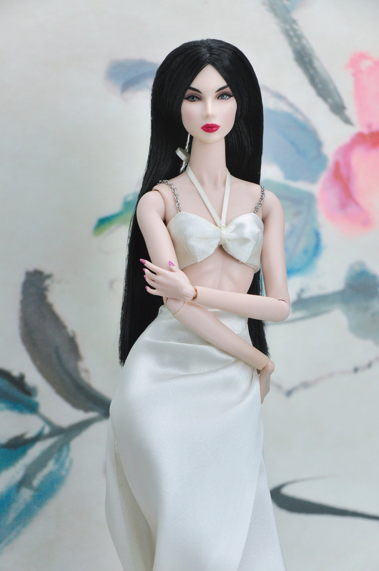 SUMMER NEVER ENDS | Croptop and high-waisted long skirt for Fashion Royalty & 12" fashion doll