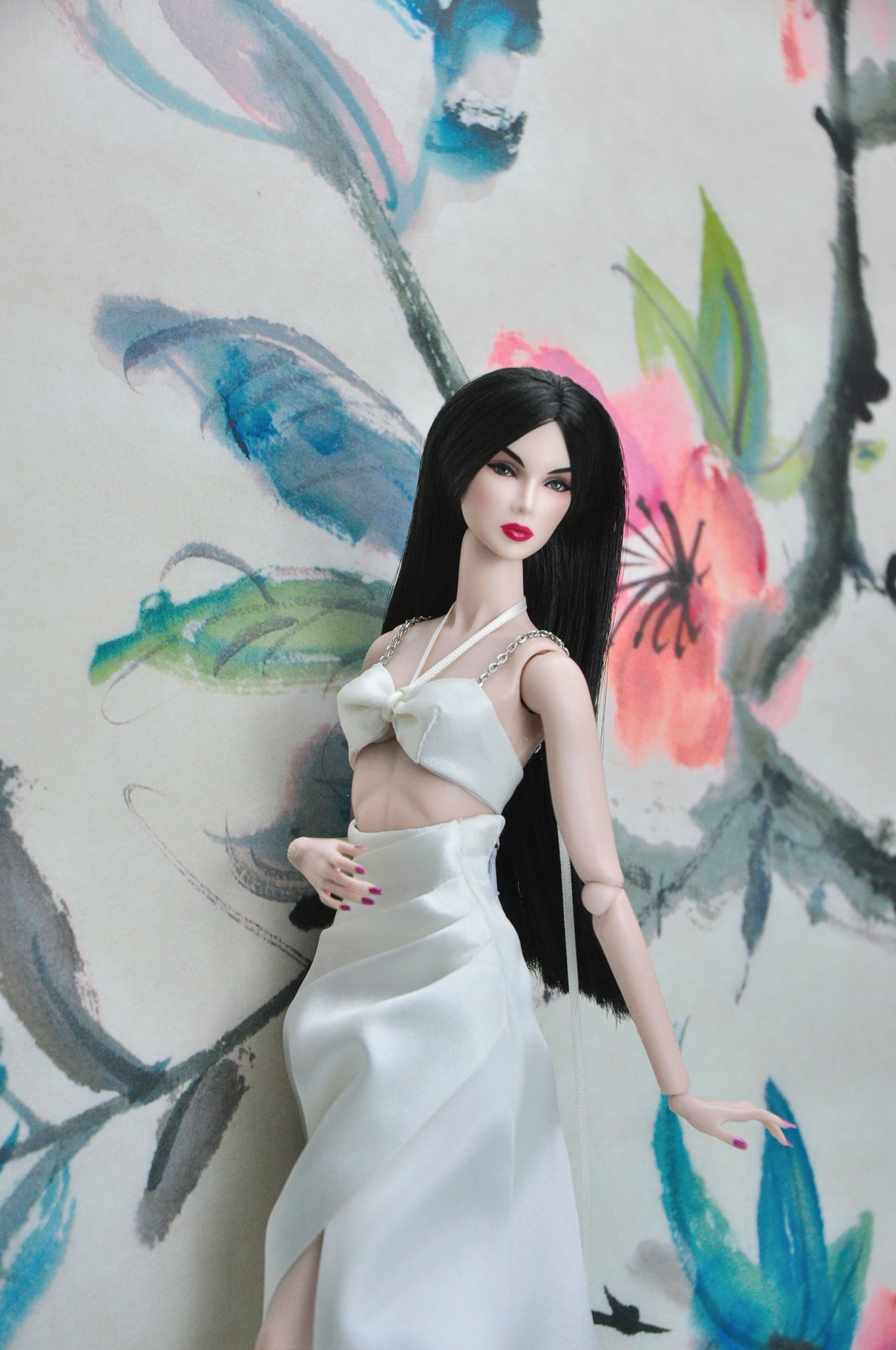 SUMMER NEVER ENDS | Croptop and high-waisted long skirt for Fashion Royalty & 12" fashion doll