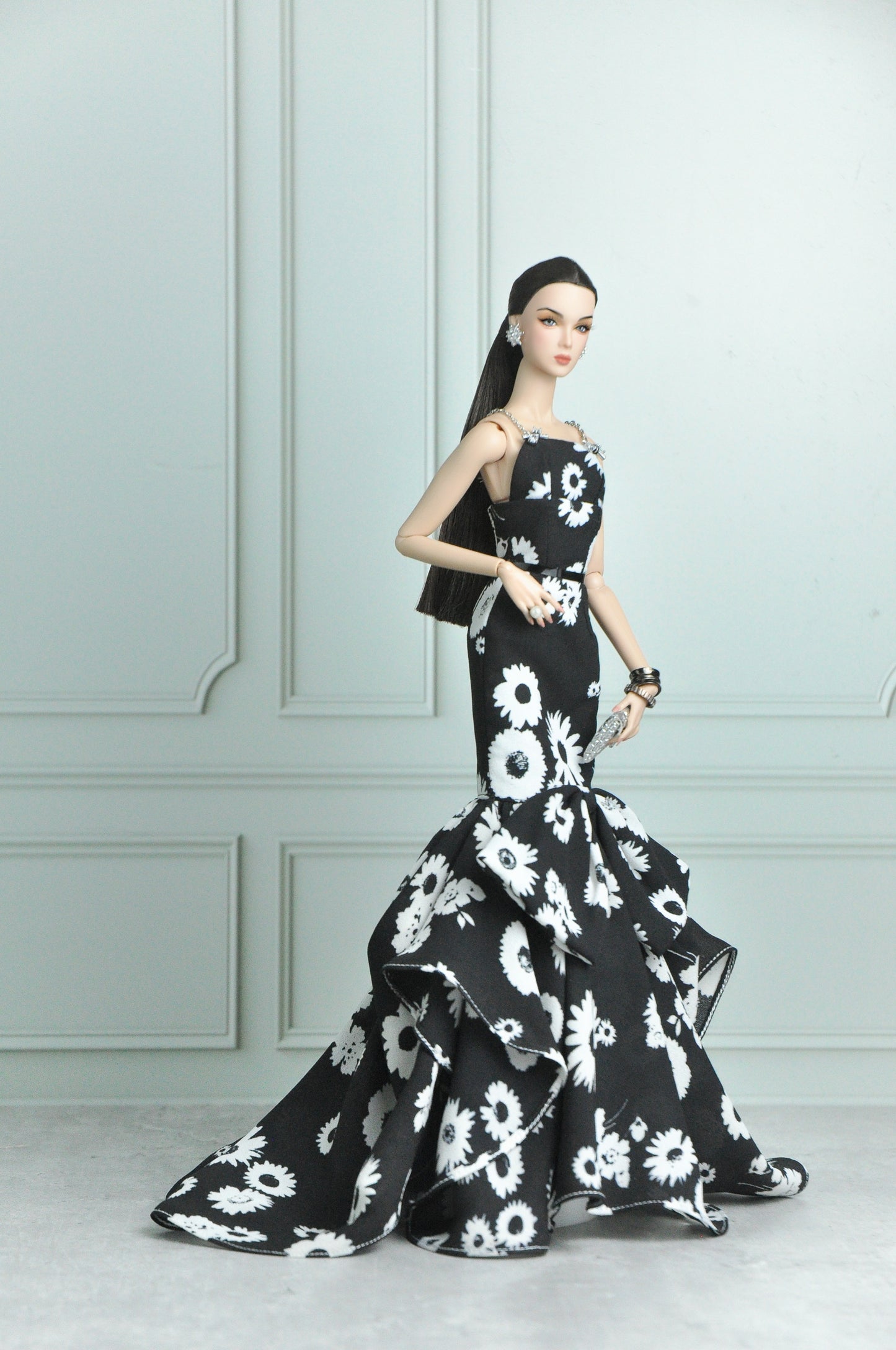 A Haute Chiffon gown for Fashion Royalty & NU Face - SIlkstone Barbie