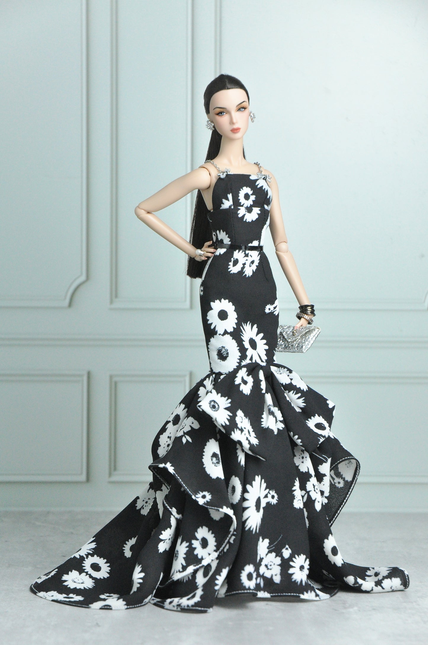 A Haute Chiffon gown for Fashion Royalty & NU Face - SIlkstone Barbie
