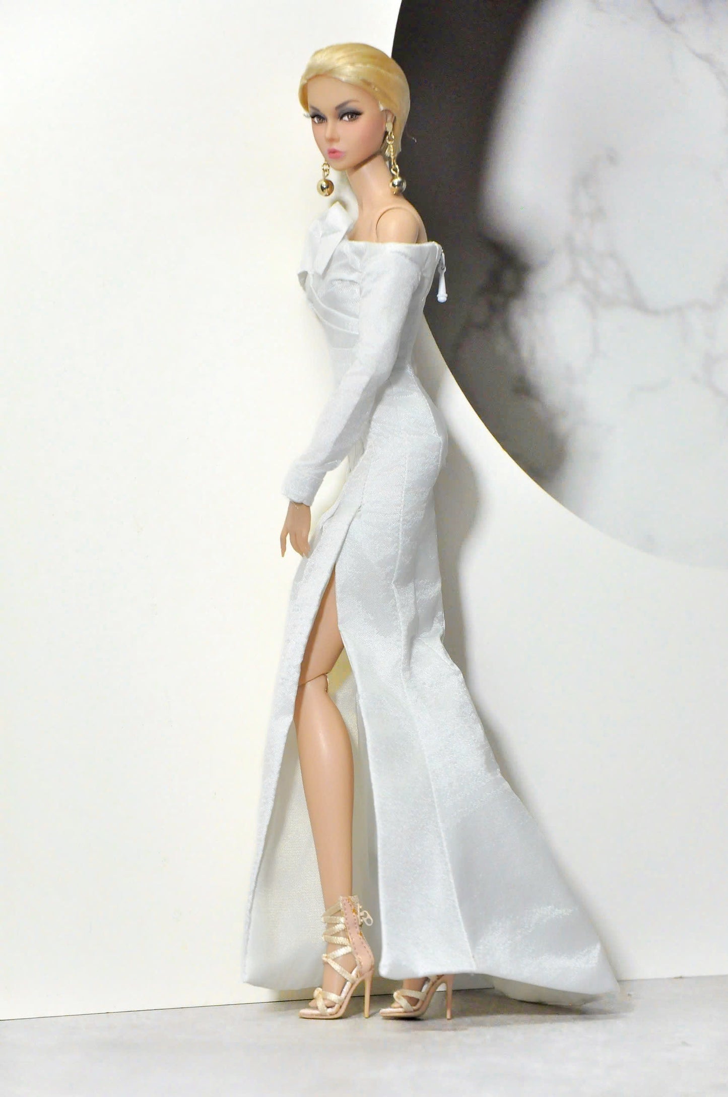 HAUTE | Draping neckless dress for Fashion Royalty 6.0 & NU FACE doll