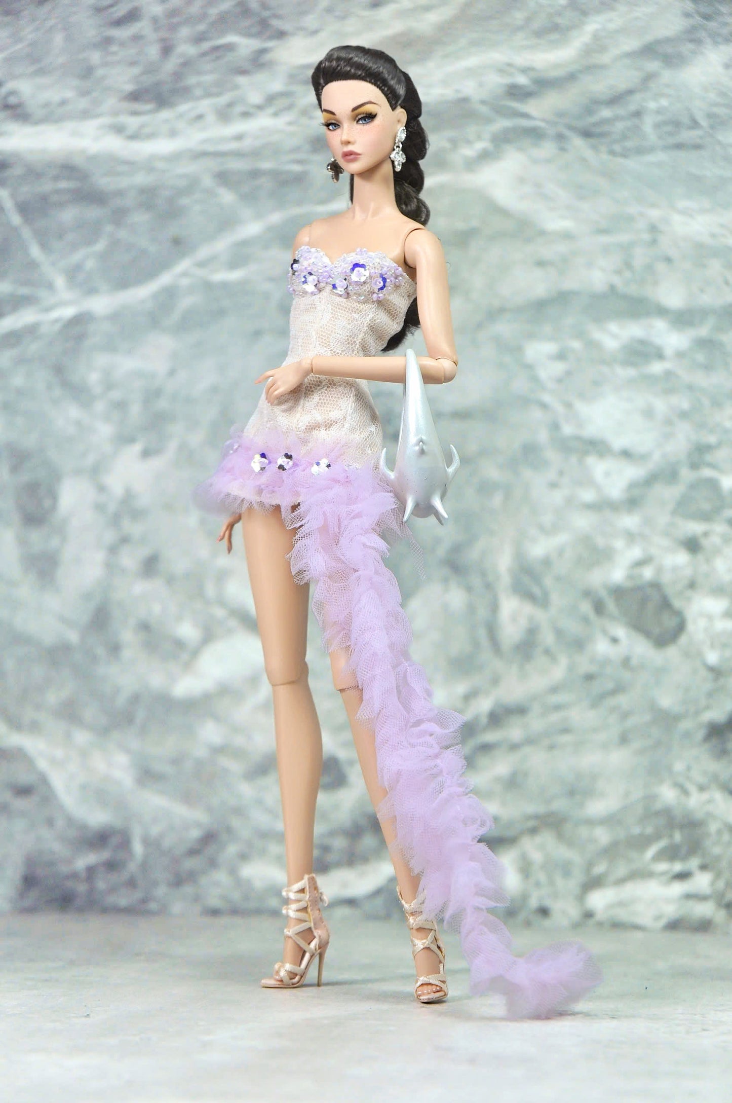 STYLE LAB | Amethyst cocktail dress for Fashion Royalty & NU FACE 6.0 Doll clothes