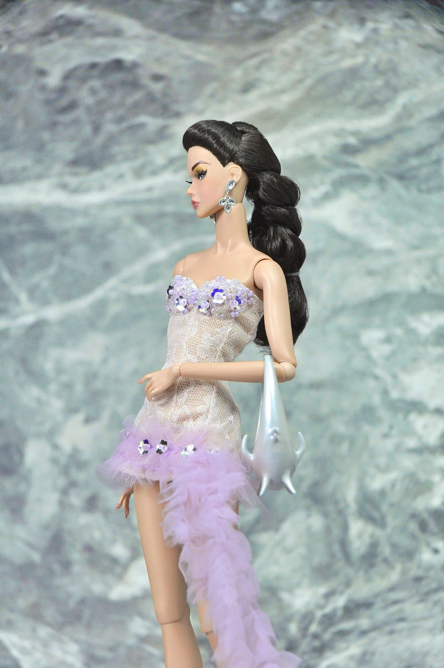 STYLE LAB | Amethyst cocktail dress for Fashion Royalty & NU FACE 6.0 Doll clothes