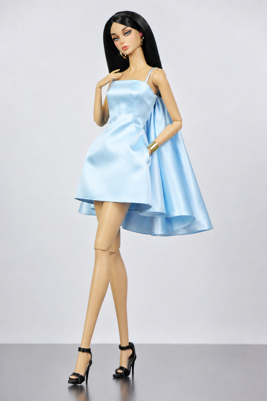EDEN CHOICE | Spaghetti dress for Fashion Royalty FR 6.0 Doll clothes | Plastiktiara