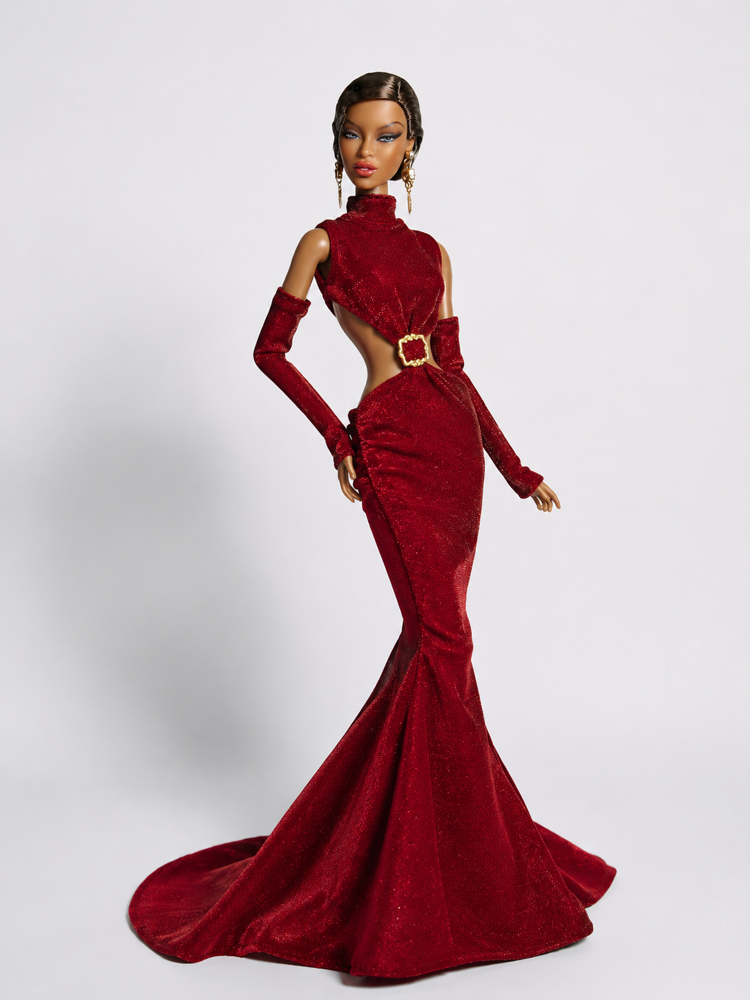 BASIC | Midnight Siren Black Cutout Mermaid Gown | Plastiktiara
