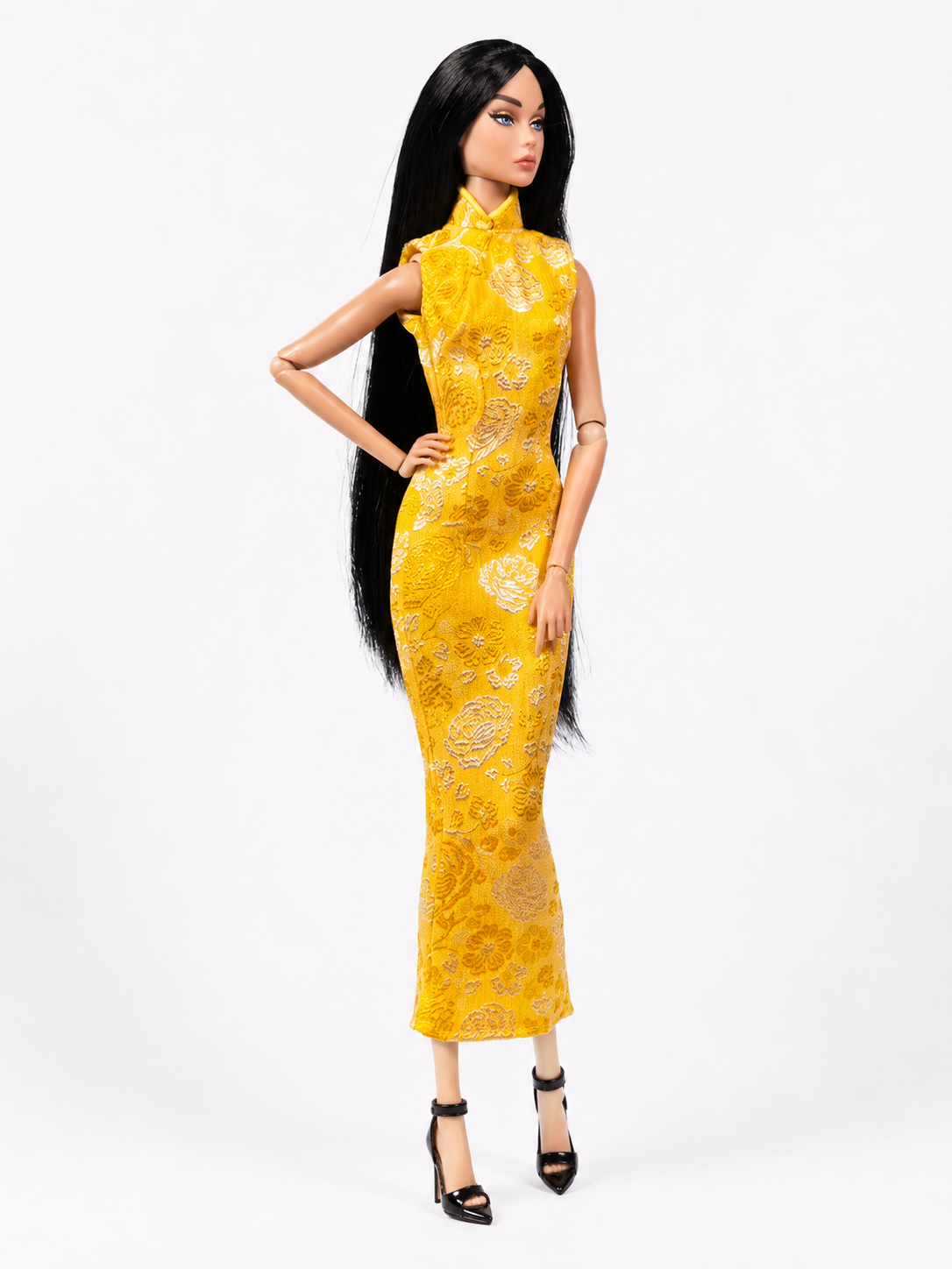 QIPAO | 1/6 Scale Qipao Dress - Handmade Chinese Cheongsam Gown for Fashion Dolls - Zipper Closure - Fits Fashion Royalty, Poppy Parker, Integrity Toys, Similar 12 Inch Dolls (Copy) (Copy) (Copy) (Copy) (Copy) (Copy) (Copy)