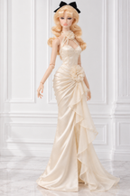 BLOOMING RADIANT | Floral Halter Evening Gown for Fashion Royalty 1/6 Dolls | Plastiktiara