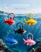 3D PROJEC | 1/6 Scale Shark Bag for Dolls – Mini Plastic Ocean Handbag Accessory for  Fashion Royalty