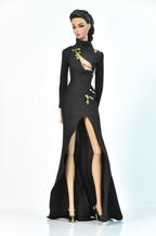 METROPOLITAN | Asymetric cutouts gown for Fashion Royalty & NU FACE 6.0 doll clothes