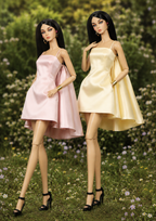 EDEN CHOICE | Spaghetti dress for Fashion Royalty FR 6.0 Doll clothes | Plastiktiara