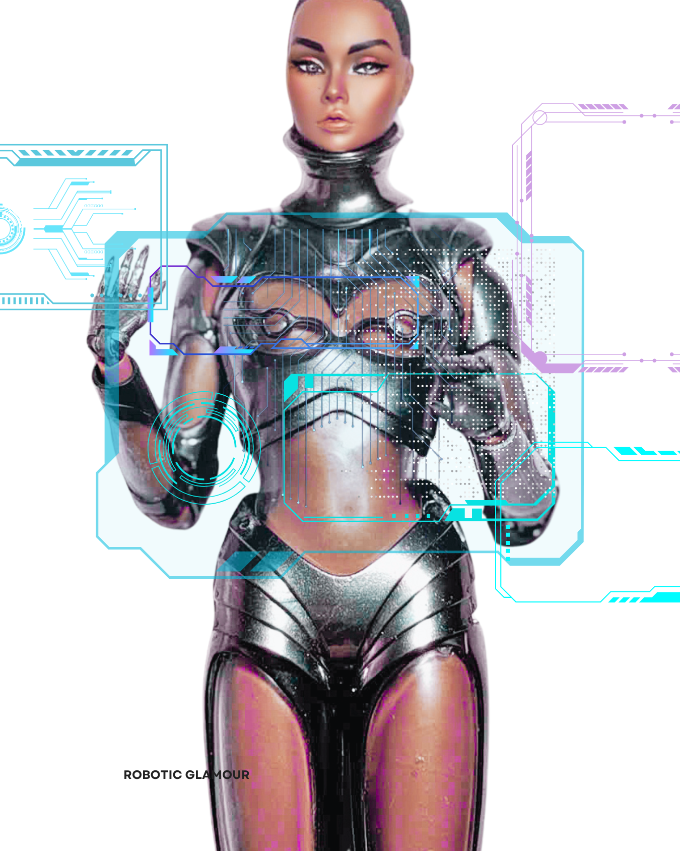 ROBOTIC GLAMOUR | 3D suit for Fashion Royalty & NU FACE DOLL