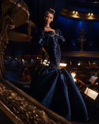 EDEN CHOICE | Handmade Midnight Noir Mermaid Gown for 1/6 Scale Fashion Dolls - Couture Evening Dress - Luxury Doll Clothing - Collector Fashion Outfit | Plastiktiara