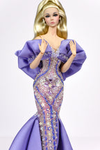Lavender Starlight Couture Gown – Fashion Royalty 1/6 Scale