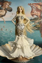 FANTASY | Pearl Siren Gown Set – 1/6 High fashion doll clothes with Zipper Closure | Plastiktiara Couture