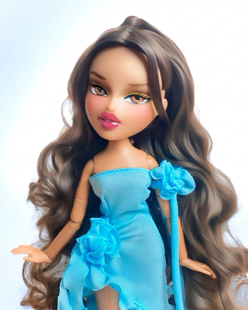 BASIC | Aqua Nuance - Ruffle dress for Fashion Royalty FR 6.0 & Integrity Toys doll & Bratz
