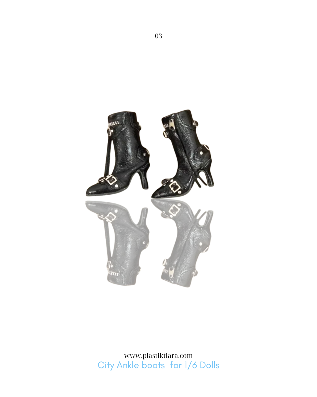 1/6 Doll Ankle boots for Fashion Royalty & NU FACE dolls