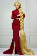 BASIC| Scarlet Elegance Set – Fashion Royalty 6.0 Doll Clothes | Red Crop Top & Mermaid Skirt with Train | Handmade 1/6 Scale Outfit