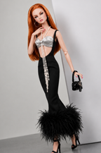 HAUTE | Midnight Heiress Gown Set – Fashion Royalty 6.0 Doll Clothes