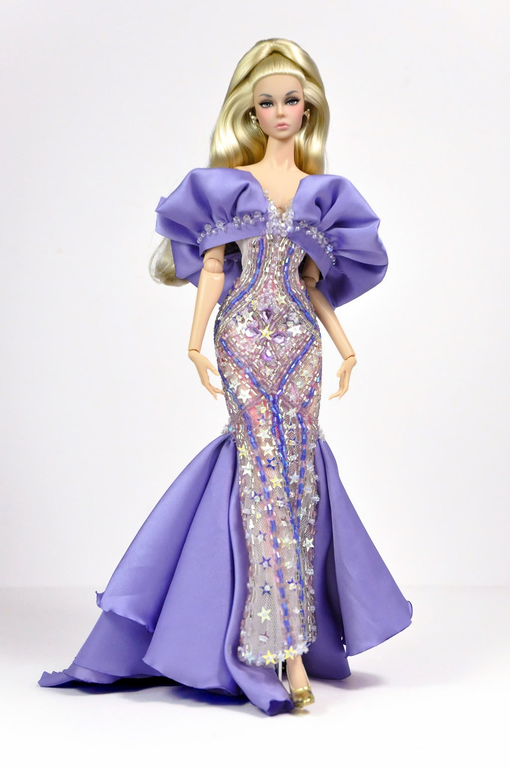 Lavender Starlight Couture Gown – Fashion Royalty 1/6 Scale