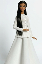 HAUTE | Ivory Elegance Couture Gown Set for Fashion Royalty Dolls 12” / 1:6 Scale Doll Clothes