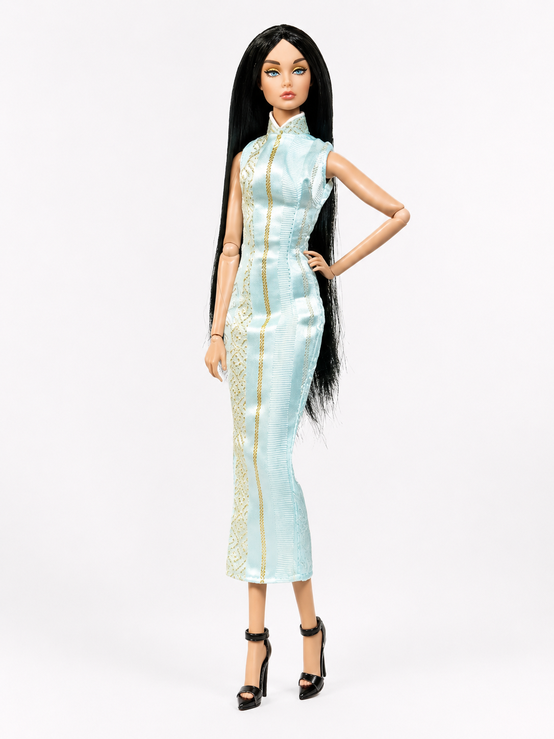 QIPAO | 1/6 Scale Qipao Dress - Handmade Chinese Cheongsam Gown for Fashion Dolls - Zipper Closure - Fits Fashion Royalty, Poppy Parker, Integrity Toys, Similar 12 Inch Dolls (Copy) (Copy)