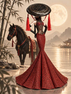 MOTHERSHIP | Moon Empress | Fashion Royalty Doll Clothes | 1/6 Scale Doll Gown | Plastiktiara