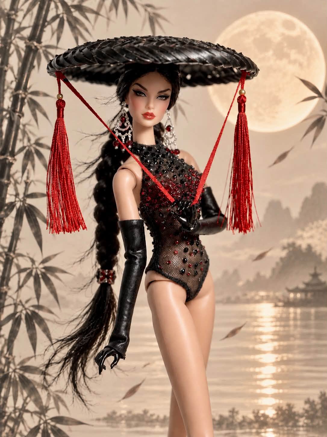 MOTHERSHIP | Moon Empress | Fashion Royalty Doll Clothes | 1/6 Scale Doll Gown | Plastiktiara