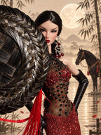 MOTHERSHIP | Moon Empress | Fashion Royalty Doll Clothes | 1/6 Scale Doll Gown | Plastiktiara