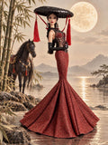 MOTHERSHIP | Moon Empress | Fashion Royalty Doll Clothes | 1/6 Scale Doll Gown | Plastiktiara