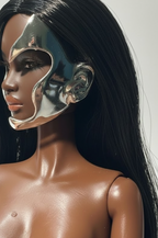 BASIC | "NOVA" Avant-Garde Liquid Metal Face Shield for Fashion Royalty FR 6.0