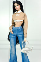 3D PROJEC | 1/6 Scale Shark Bag for Dolls – Mini Plastic Ocean Handbag Accessory for  Fashion Royalty