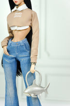 3D PROJEC | 1/6 Scale Shark Bag for Dolls – Mini Plastic Ocean Handbag Accessory for  Fashion Royalty