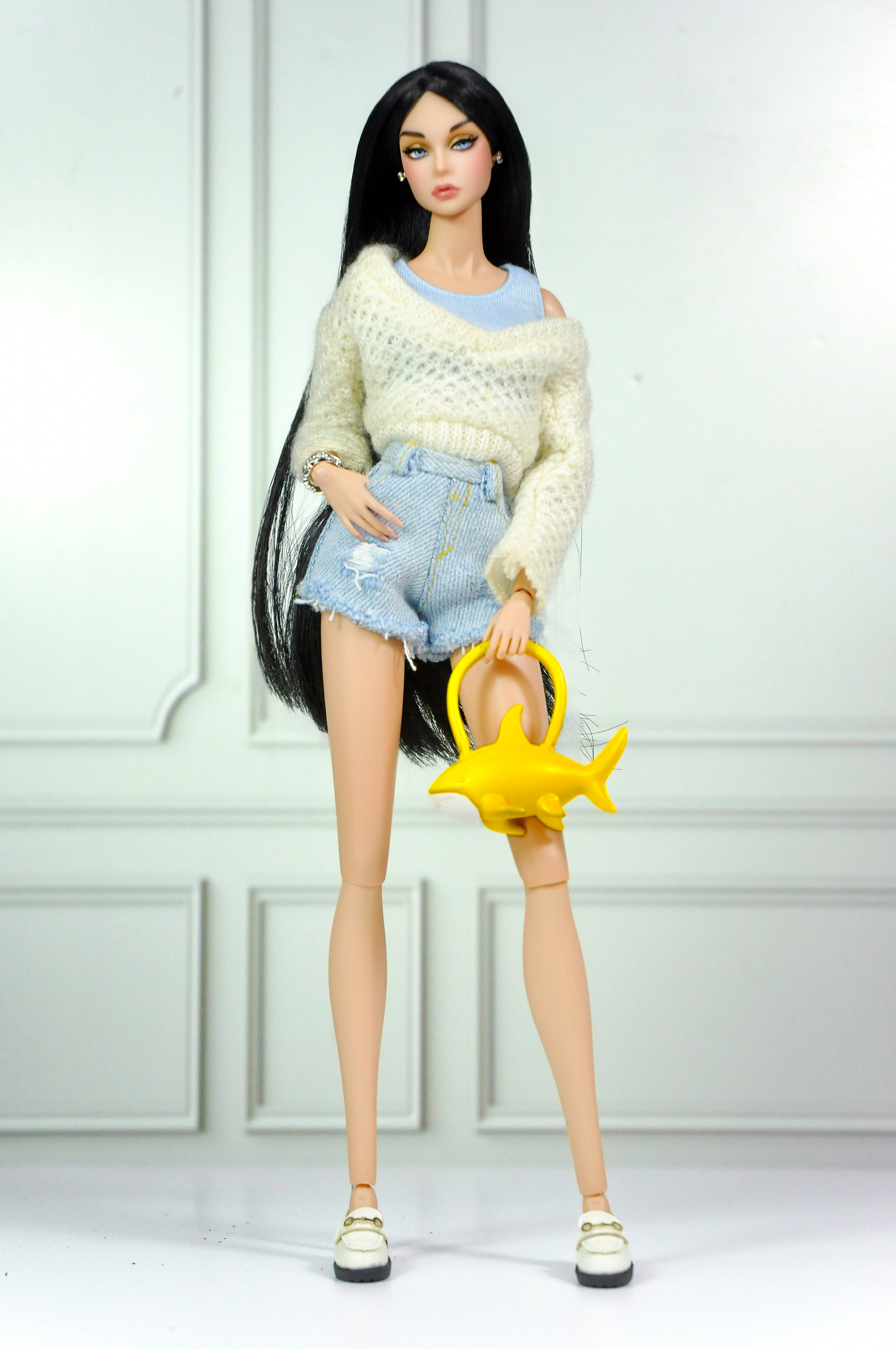3D PROJEC | 1/6 Scale Shark Bag for Dolls – Mini Plastic Ocean Handbag Accessory for  Fashion Royalty