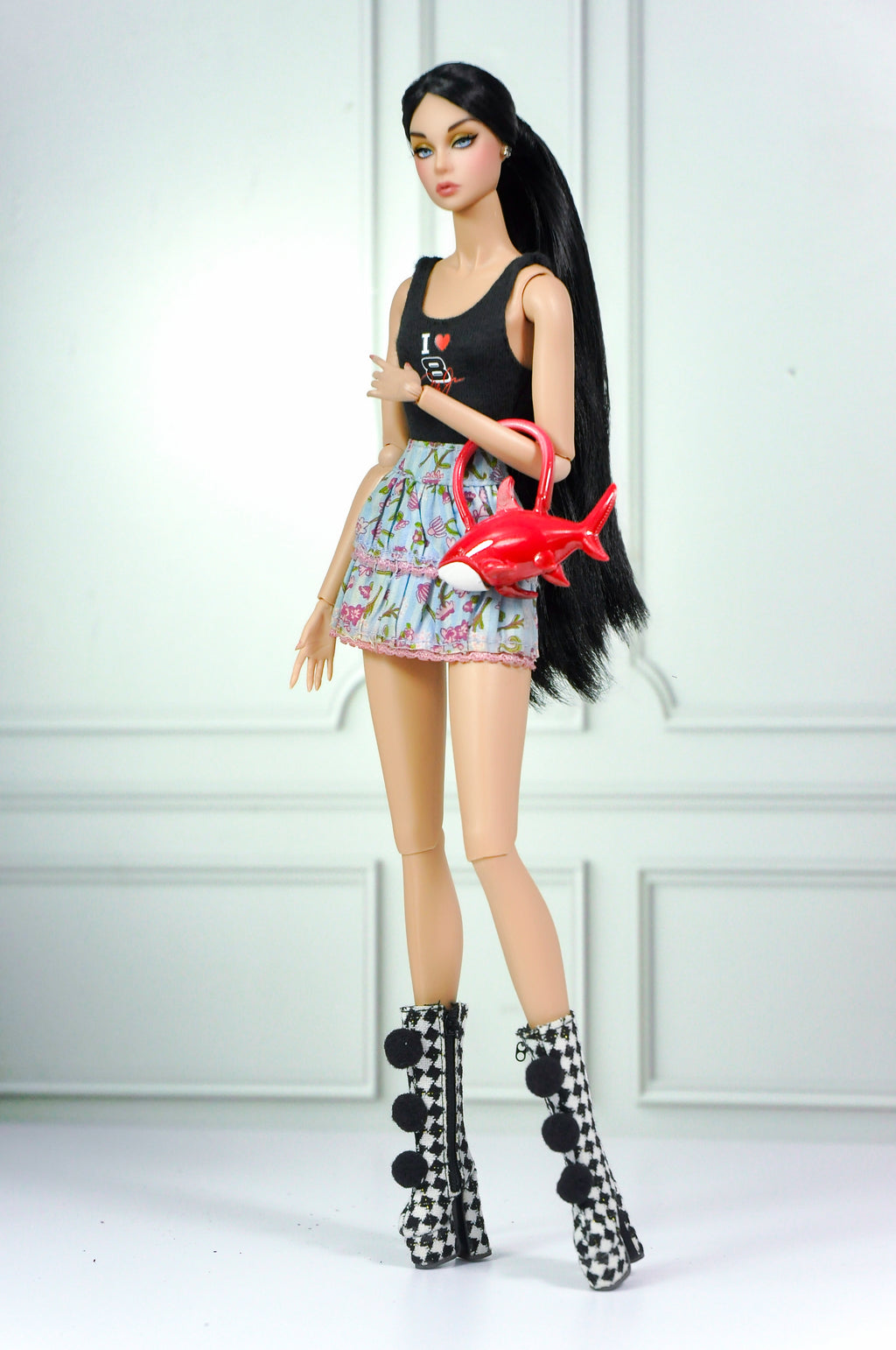 3D PROJEC | 1/6 Scale Shark Bag for Dolls – Mini Plastic Ocean Handbag Accessory for  Fashion Royalty