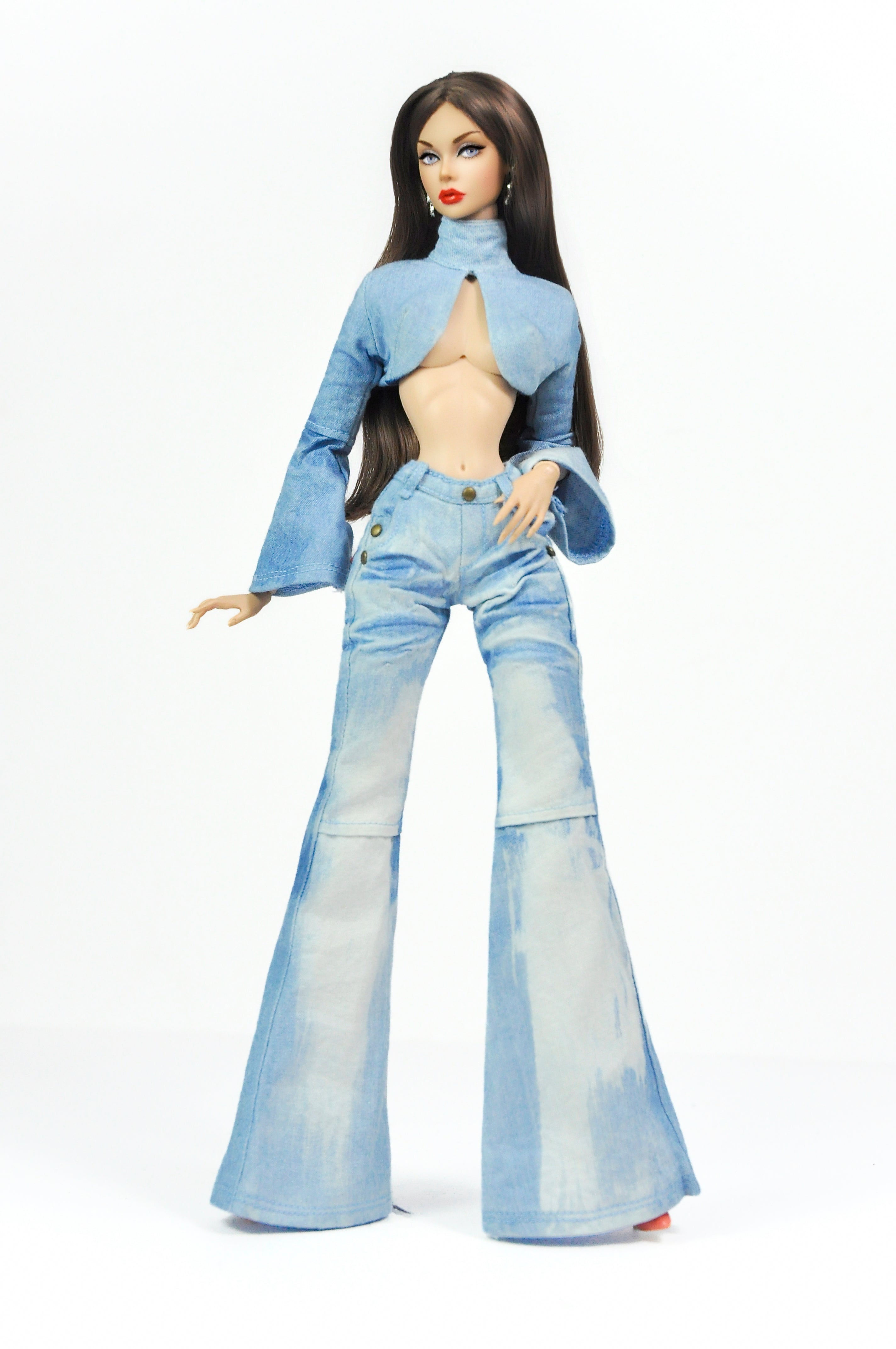 DENIM FEVER | Skyline Muse Denim Set – Fashion Royalty 6.0 Doll Clothes