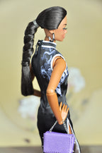 BASIC | Midnight Dragon Qipao Dress – 1/6 Scale High Fashion Doll Clothes
