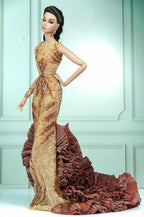 DELUXE | Gilded Oasis Cutout Gown for 1/6 Scale Fashion Doll | Plastiktiara