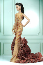 DELUXE | Gilded Oasis Cutout Gown for 1/6 Scale Fashion Doll | Plastiktiara