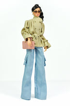 ORDINARY GALS | Casual Chic Cargo Jeans Outfit – 1/6 Scale High Fashion Doll Clothes