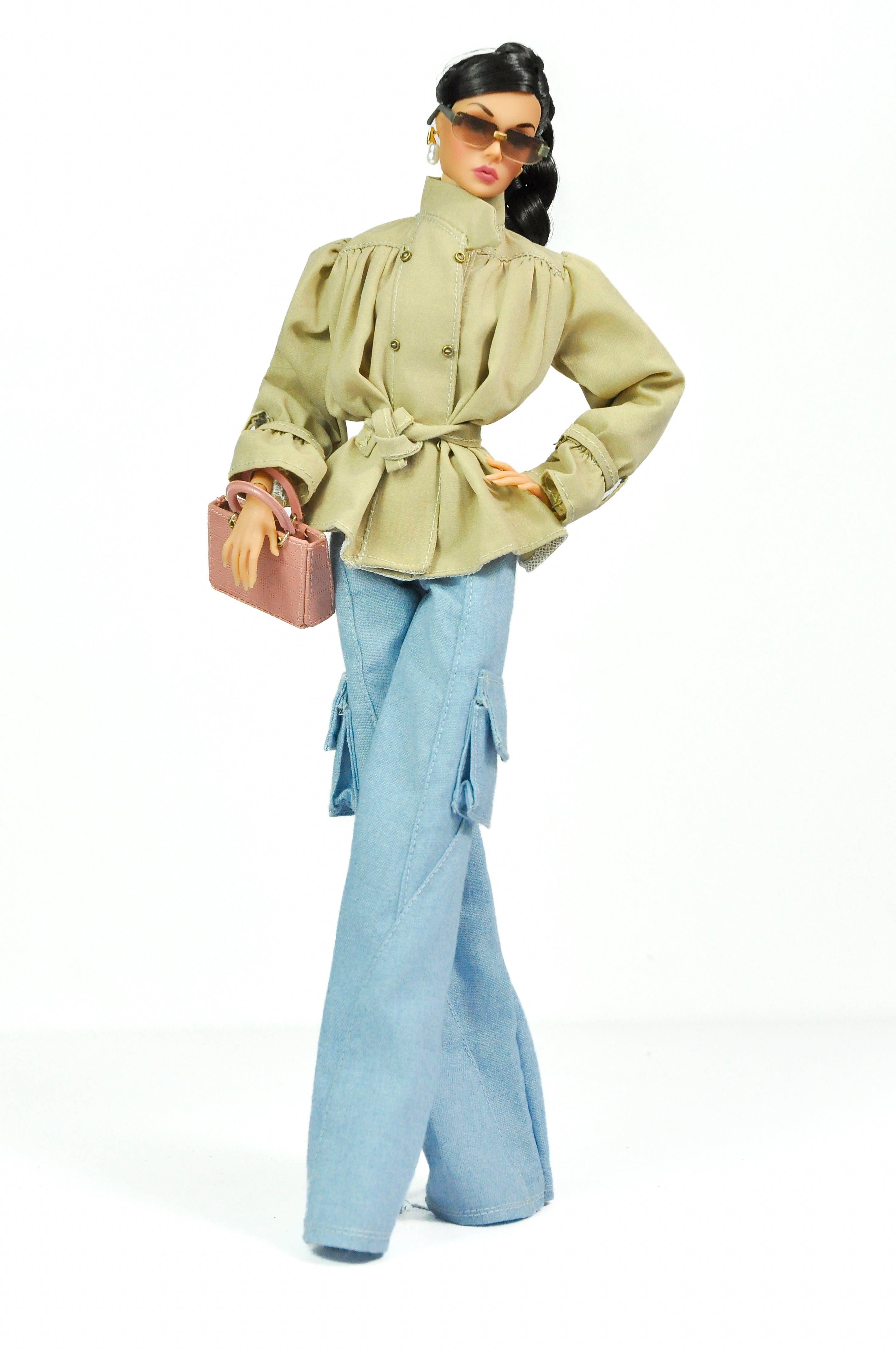 ORDINARY GALS | Casual Chic Cargo Jeans Outfit – 1/6 Scale High Fashion Doll Clothes
