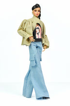 ORDINARY GALS | Casual Chic Cargo Jeans Outfit – 1/6 Scale High Fashion Doll Clothes