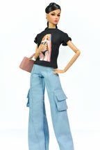 ORDINARY GALS | Casual Chic Cargo Jeans Outfit – 1/6 Scale High Fashion Doll Clothes