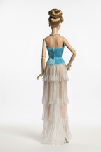 BASIC | Icefall Fringe Crystal Gown with Fur Stole for 12" Fashion Dolls for 1/6 Scale High Fashion Doll Clothes