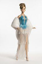 BASIC | Icefall Fringe Crystal Gown with Fur Stole for 12" Fashion Dolls for 1/6 Scale High Fashion Doll Clothes