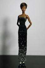 BASIC | Midnight Crystal Column Gown – 1/6 Scale High Fashion Doll Clothes