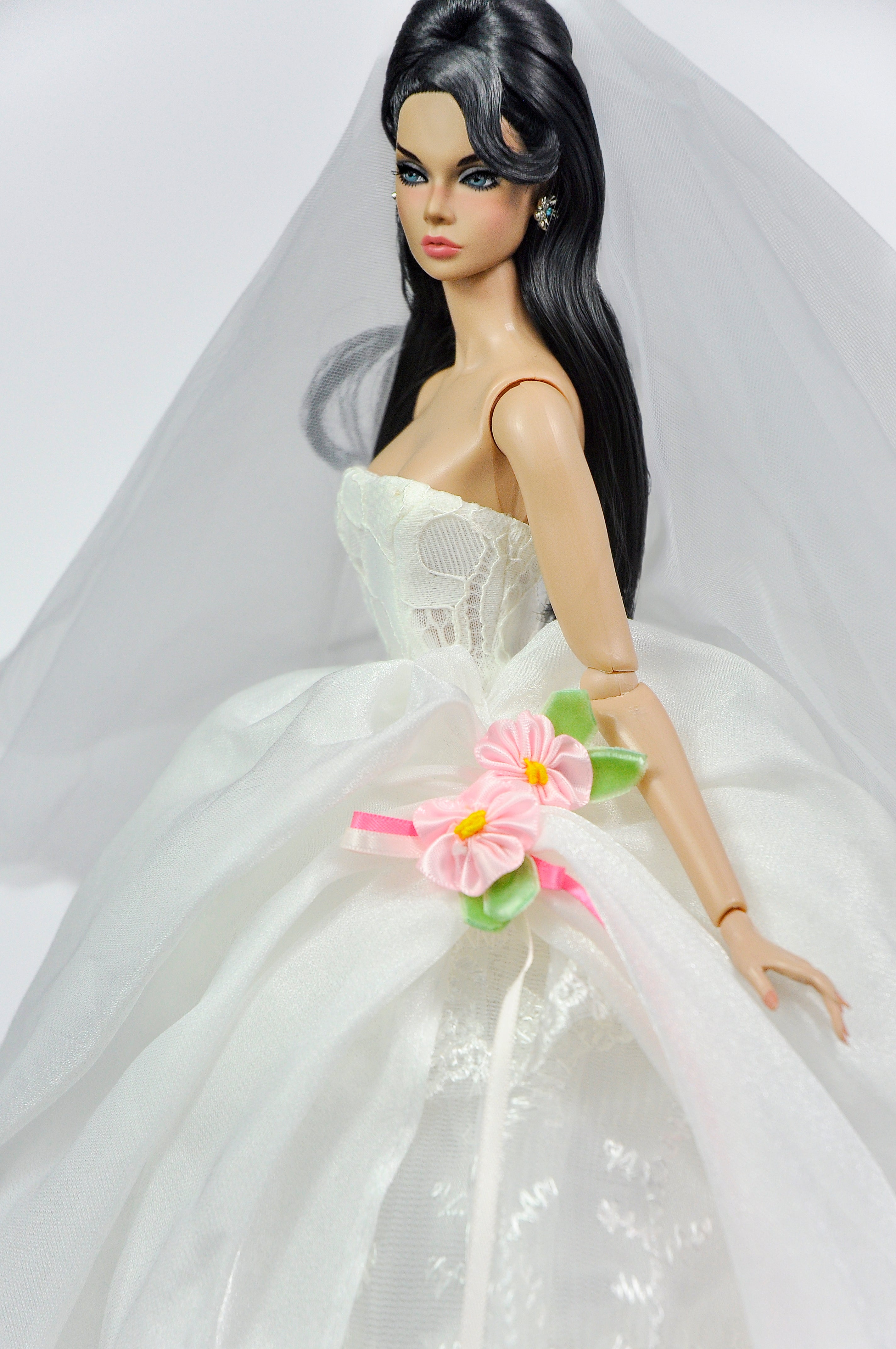HAUTE | BRIDAL WHISPER | OOAK Wedding Gown for Fashion Royalty 6.0 Doll