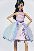 HAUTE | DREAM STATIC | OOAK Pastel Couture Dress for Fashion Royalty 6.0 Doll