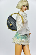 CULINARY CAPTIVATING | Parisian Bow Blouse & Tweed Mini Skirt Set for Fashion Royalty Dolls | 1/6 Scale Doll Clothes by Plastik Tiara
