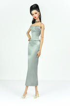 ORDINARY GIRL | Silver Modular Gown Set – 4-Piece Couture Ensemble -  1/6 Scale High Fashion Doll Clothes