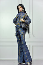 CULINARY CAPTIVATING | Fashion Royalty 6.0 Doll Clothes – Denim Utility Jacket and Cargo Pants Set